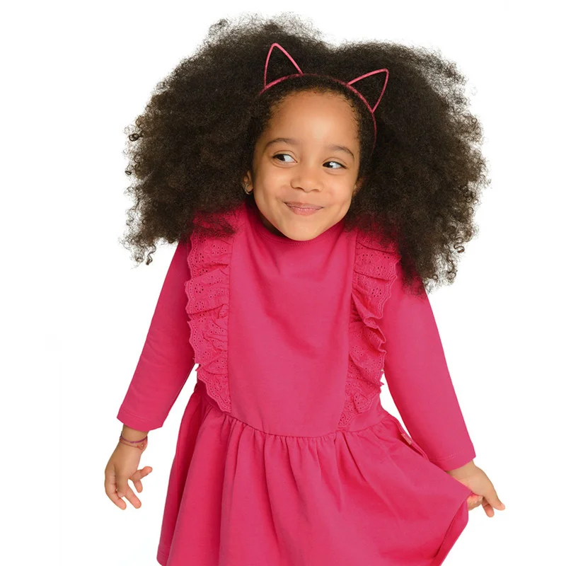Cool Club by SMYK FUCHSIA COTTON DRESS L/S
